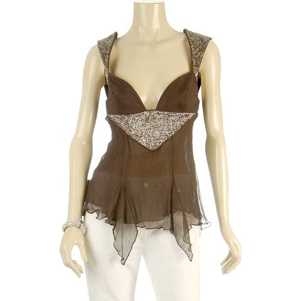 SASS & BIDE 'WHATSOEVER' TOP - 100% SILK - BEADED - NEW WITH TAGS - Picture 1 of 11